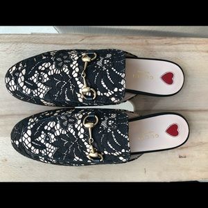 Gucci Princetown Lace Slipper size 38.5 BRAND NEW